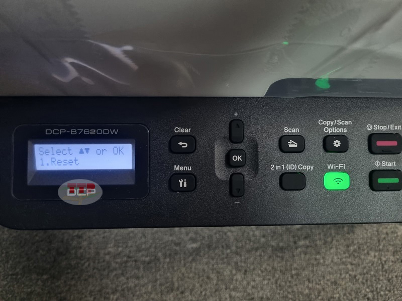 Hướng dẫn khôi phục cài đặt gốcBrother 7620Dw - Bước 4