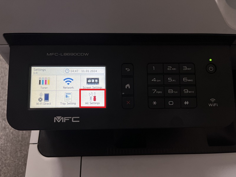 Hướng dẫn khôi phục cài đặt gốc máy in Brother MFC-L8690Cdw - Bước 2