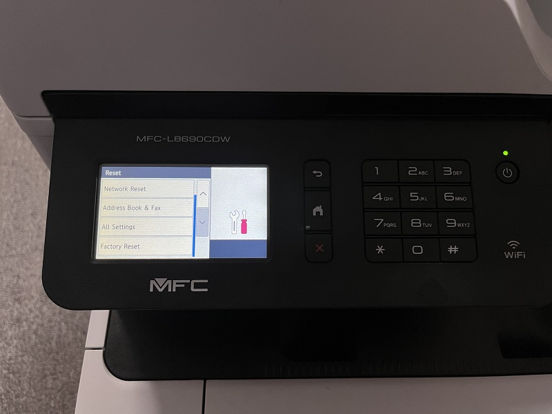 Hướng dẫn khôi phục cài đặt gốc máy in Brother MFC-L8690Cdw - Bước 5