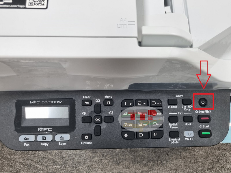 Hướng dẫn khôi phục cài đặt gốc Brother 7810Dw - Bước 1