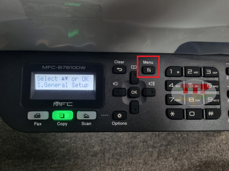 Hướng dẫn khôi phục cài đặt gốc Brother 7810Dw - Bước 2
