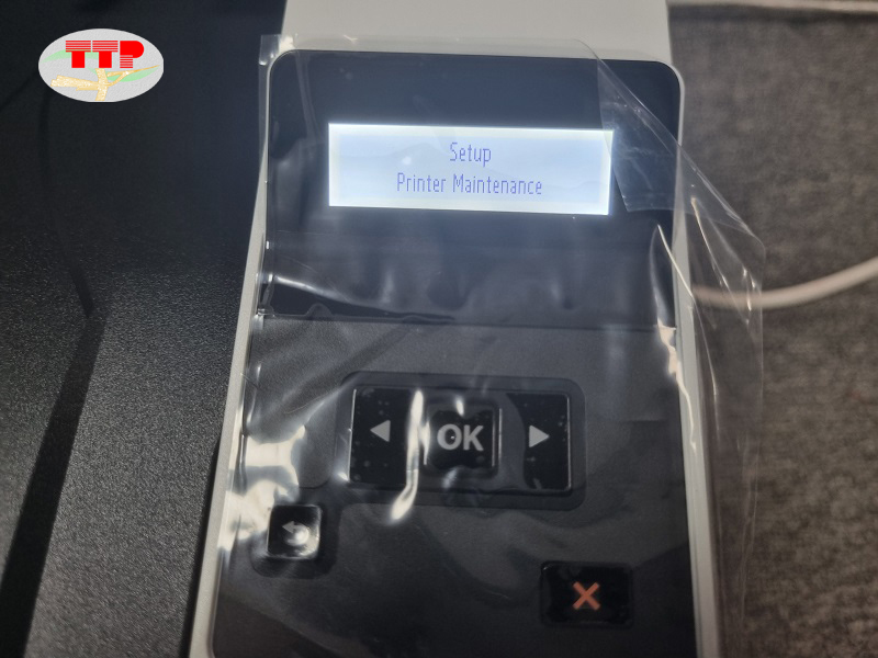 Hướng dẫn khôi phục cài đặt gốc máy in HP 4003dn/4004dn - Bước 