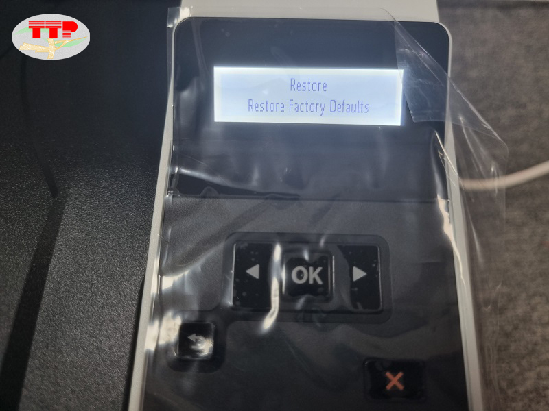 Hướng dẫn khôi phục cài đặt gốc máy in HP 4003dn/4004dn - Bước 5