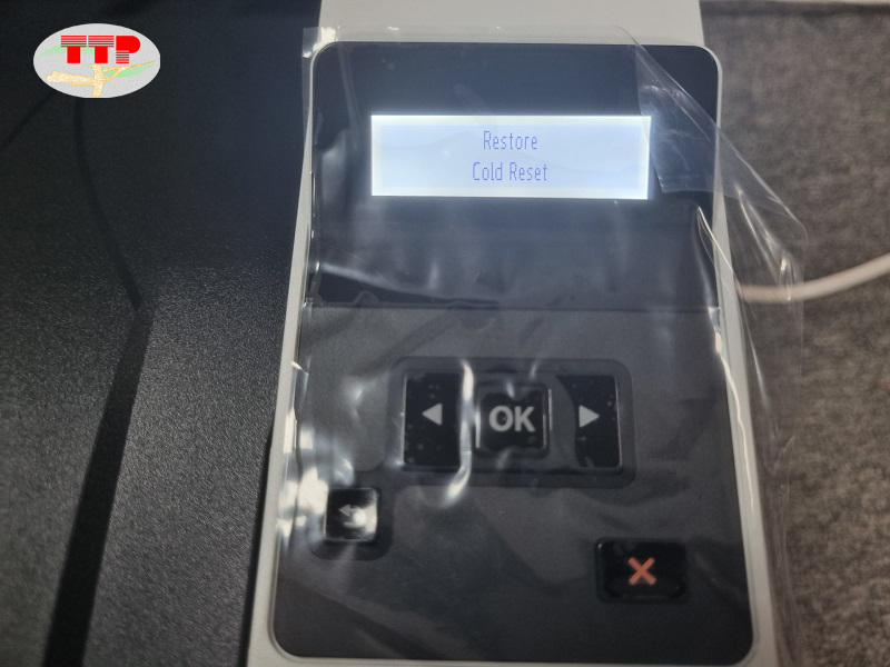 Hướng dẫn khôi phục cài đặt gốc máy in HP 4003dn/4004dn - Bước 5