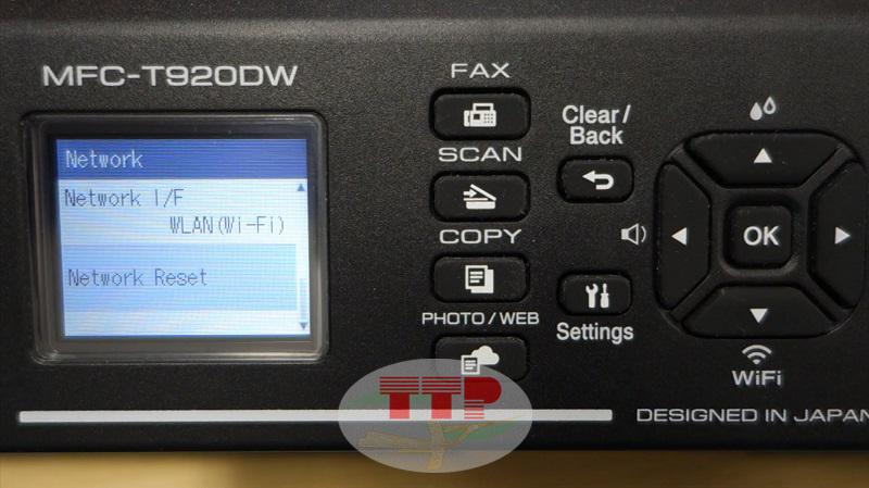 Hướng dẫn reset wifi máy in Brother T920dw - Bước 3