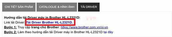  Hướng dẫn tải Driver máy in Brother HL-L2321D