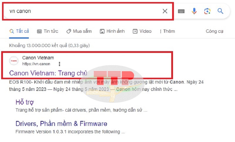 Hướng dẫn tải Driver máy in Canon Pixma G5070 - Bước 1