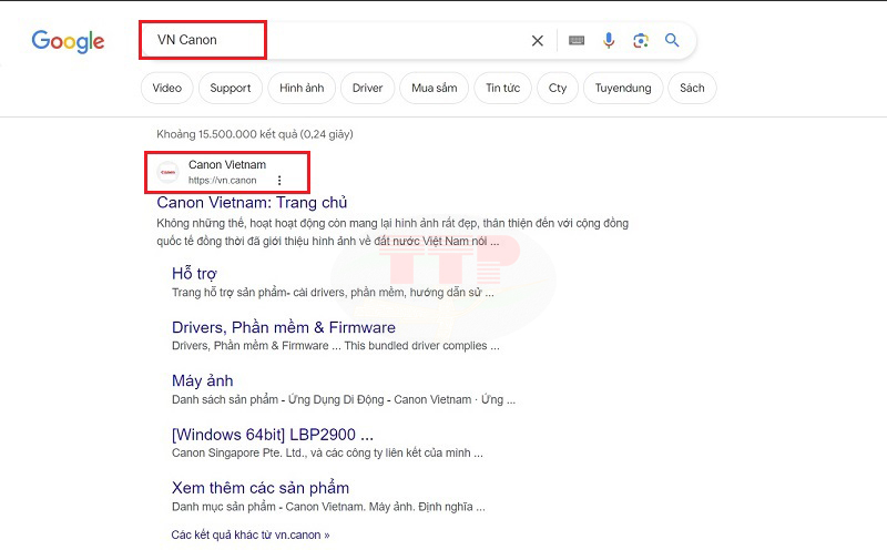 Hướng dẫn tải Driver máy in Canon Pixma G570 - Bước 1