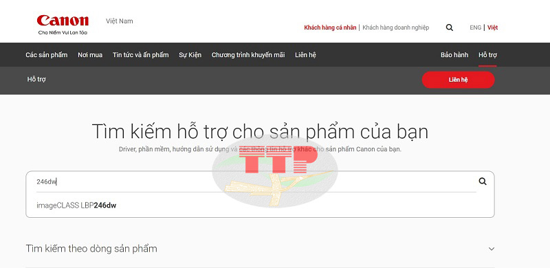 Hướng tải Driver máy in Canon LBP 246Dw - Bước 3
