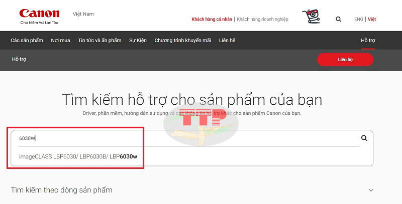 Hướng dẫn tải Driver máy in Canon LBP 6030W - Bước 3