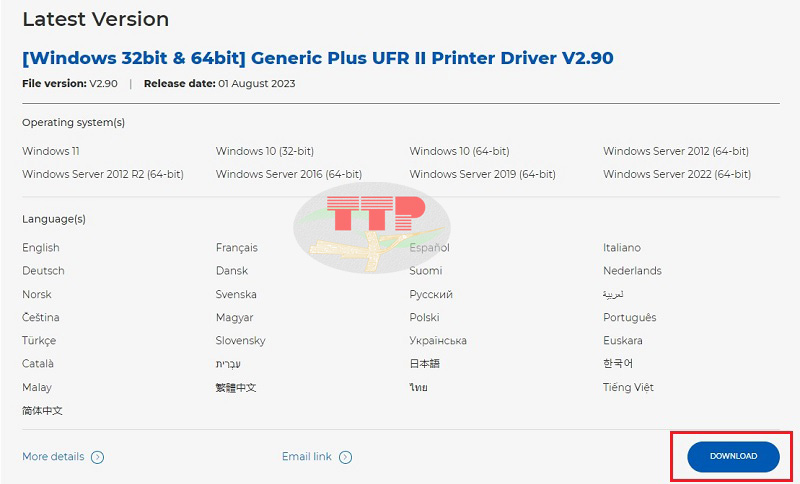 Hướng dẫn tải Driver máy in Canon LBP 631Cw - Bước 4