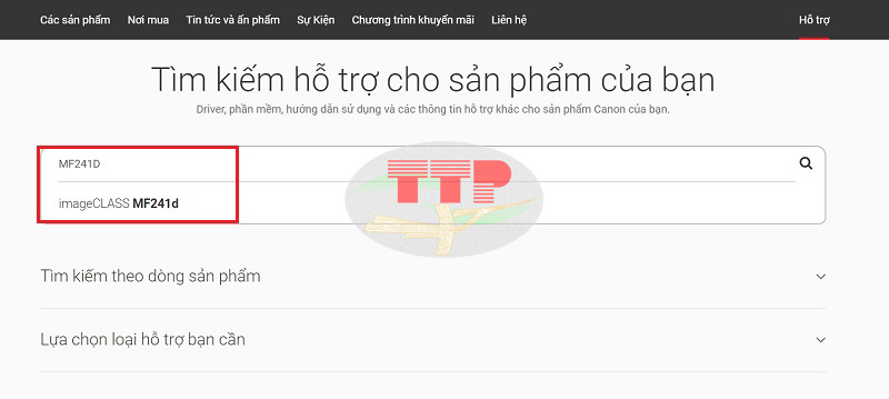 Hướng dẫn tải Driver máy in Canon MF241D - Bước 3