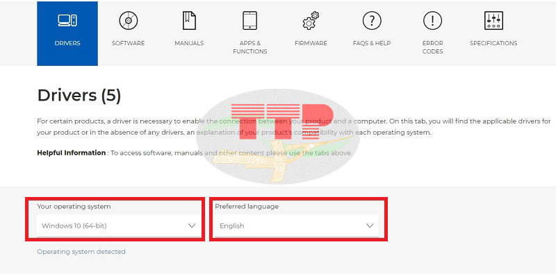 Tải Driver máy in Canon MF463Dw - Bước 2