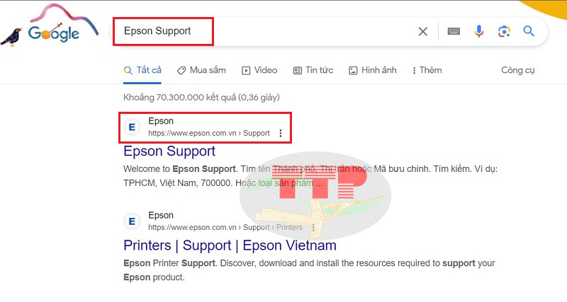 Hướng dẫn tải Driver máy in Epson L1300 - Bước 1