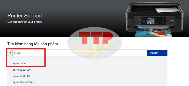Hướng dẫn tải Driver máy in Epson L1300 - Bước 3