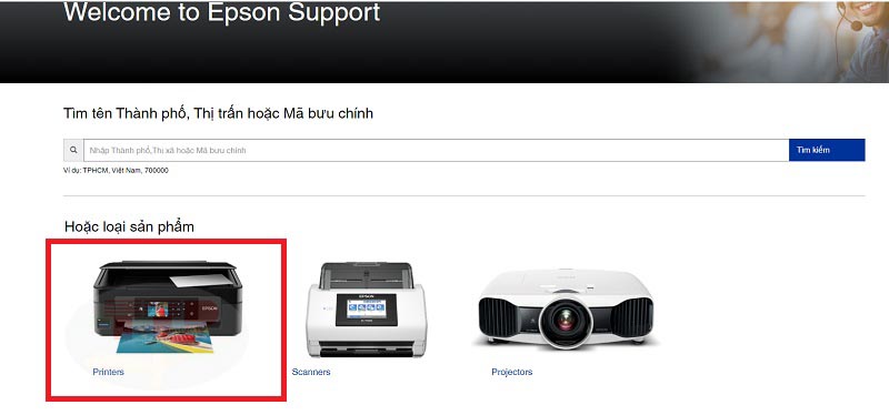 Hướng dẫn tải Driver máy in Epson L15150 - Bước 2