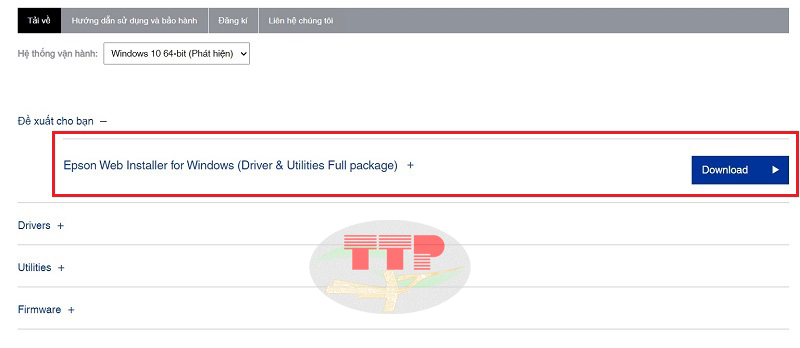 Hướng dẫn tải Driver máy in Epson L3210 -  Bước 4