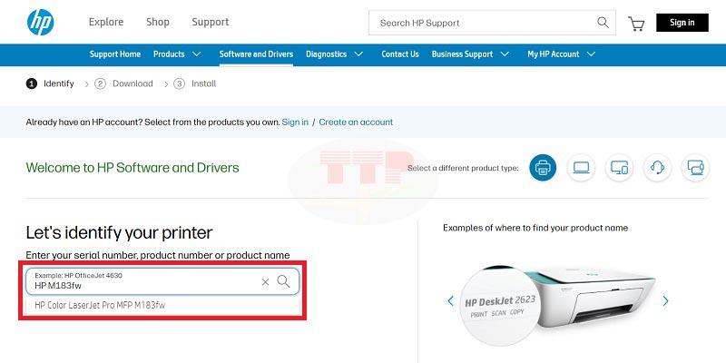 Hướng dẫn tải Driver máy in HP M183Fw - Bước 3
