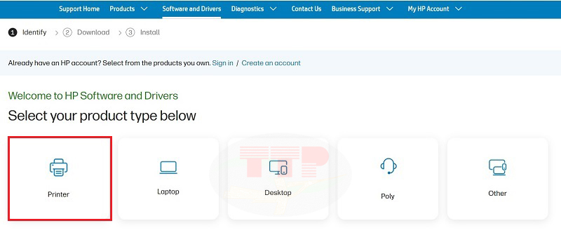Hướng dẫn tải Driver HP 3103Fdw/ 3103Fdn - Bước 1