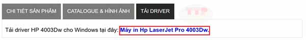  Hướng dẫn tải Driver máy in Hp 4003Dw TTP