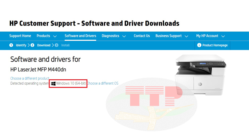 Hướng dẫn tải Driver máy in HP 440Dn