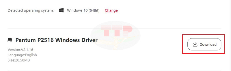 Hướng dẫn tải Driver máy in Pantum P2516 - Bước 3