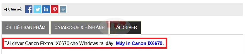 Hướng dẫn tải và cài đặt Driver máy in Canon IX6770 TTP