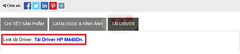 Hướng dẫn tải Driver máy in HP 440Dn