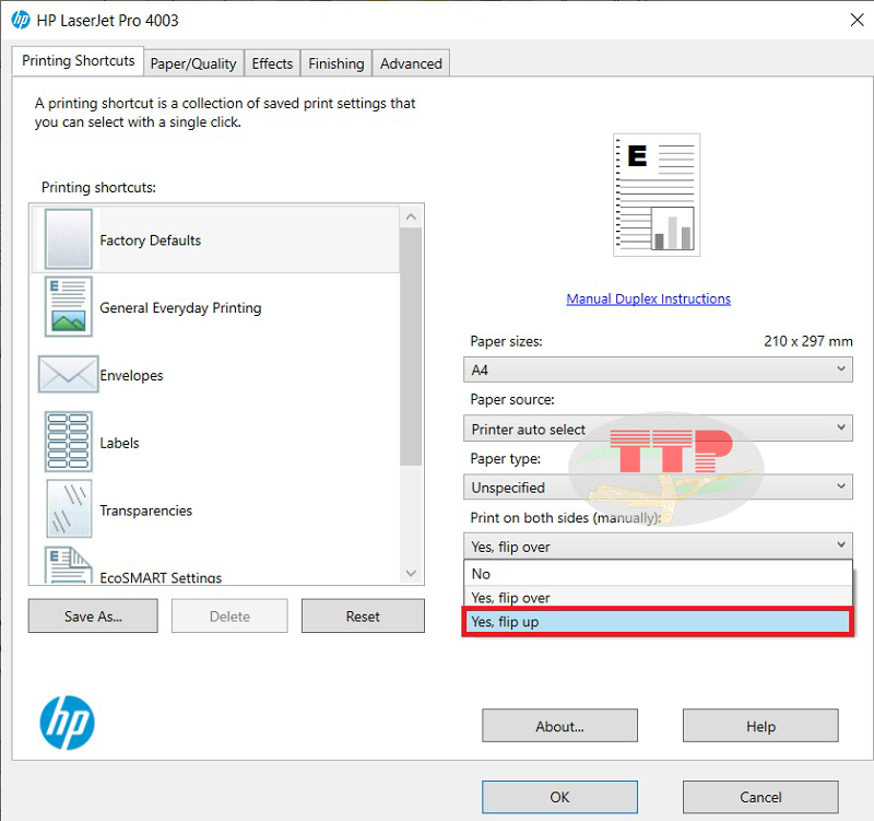 Sửa lỗi máy in HP 4003Dn/ 4003Dw không in được 2 mặt