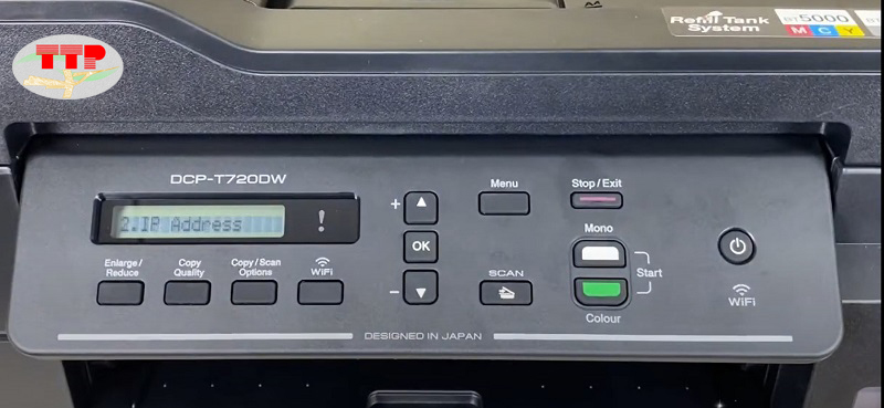 Hướng dẫn thiết lập IP tĩnh cho máy in Brother T720Dw - Bước 5