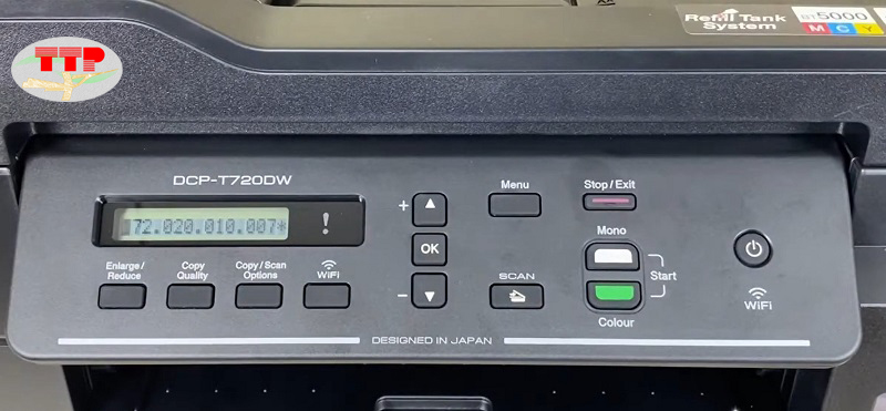 Hướng dẫn thiết lập IP tĩnh cho máy in Brother T720Dw - Bước 6