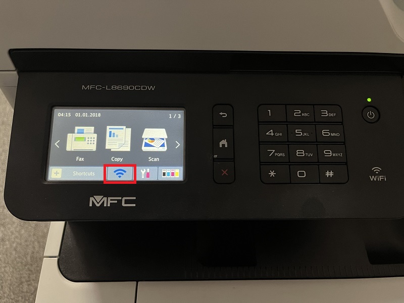 Hướng dẫn thiết lập IP tĩnh Brother L8690Cdw - Bước 1