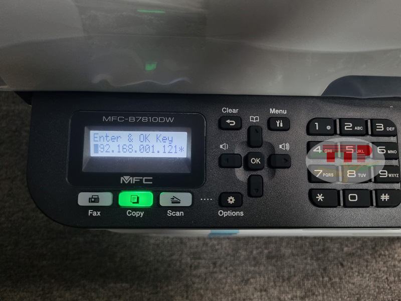 Hướng dẫn thiết lập IP Brother 7810Dw - Bước 6