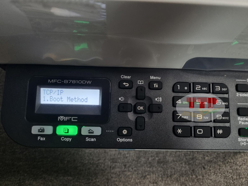 Hướng dẫn thiết lập IP Brother 7810Dw - Bước 7