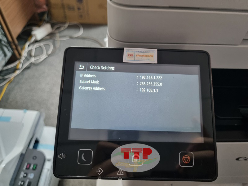 Hướng dẫn thiết lập IP máy in Canon MF462Dw - Bước 11