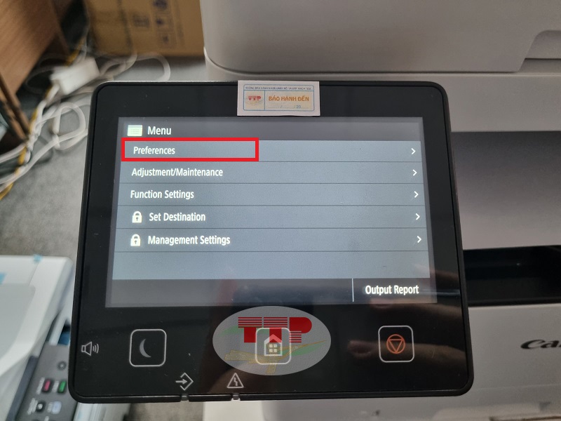 Hướng dẫn thiết lập IP máy in Canon MF462Dw - Bước 2