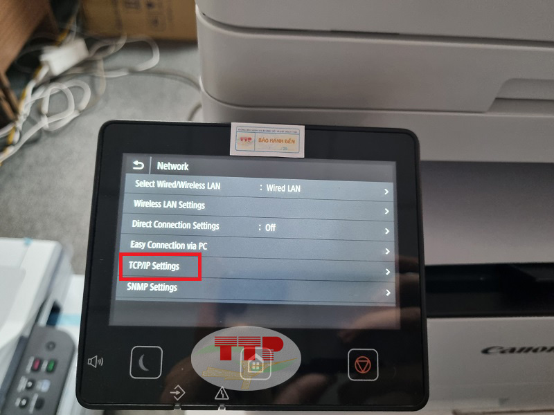 Hướng dẫn thiết lập IP máy in Canon MF462Dw - Bước 4