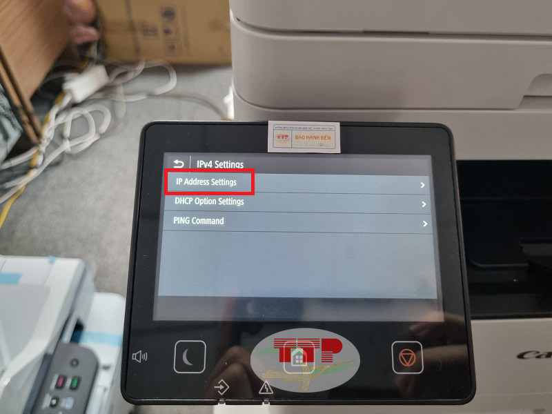 Hướng dẫn thiết lập IP máy in Canon MF462Dw - Bước 6