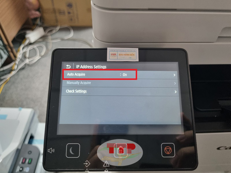 Hướng dẫn thiết lập IP máy in Canon MF462Dw - Bước 7