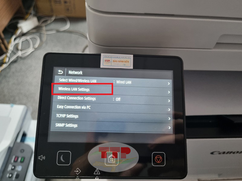 Hướng dẫn kết nối wifi máy in Canon MF455Dw - Bước 4