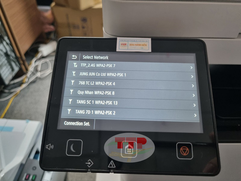 Hướng dẫn kết nối wifi máy in Canon MF455Dw - Bước 5