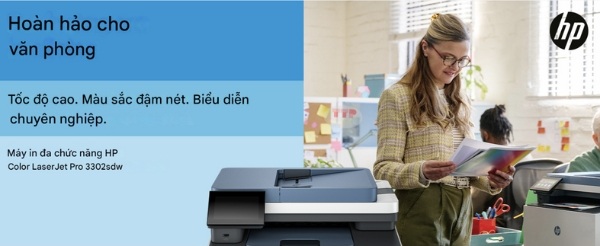 Máy in HP Color LaserJet Pro 3302sdw 499Q6F TTP