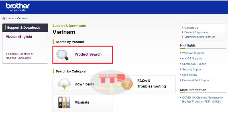 Hướng dẫn tải Driver Brother HL-B2100D - Bước 2