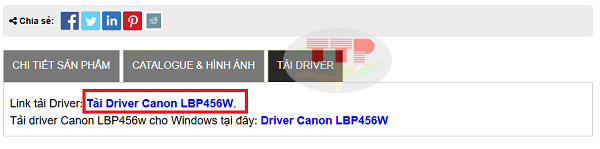 Tải Driver máy in Canon LBP456w chi tiết
