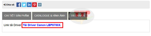 Tải Driver máy in Canon LBP8780X chi tiết