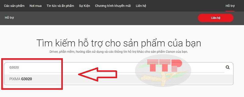 Tải Driver máy in Canon G3020 - Bước 3