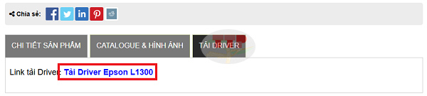 Tải Driver máy in Epson L1300 chi tiết