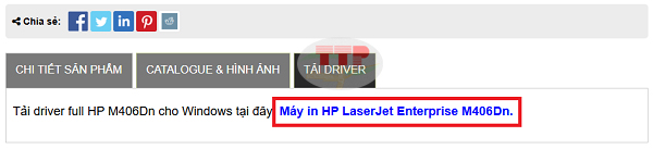 Tải Driver máy in HP M406Dn chi tiết