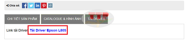 Tải Driver máy in Epson L805 chi tiết
