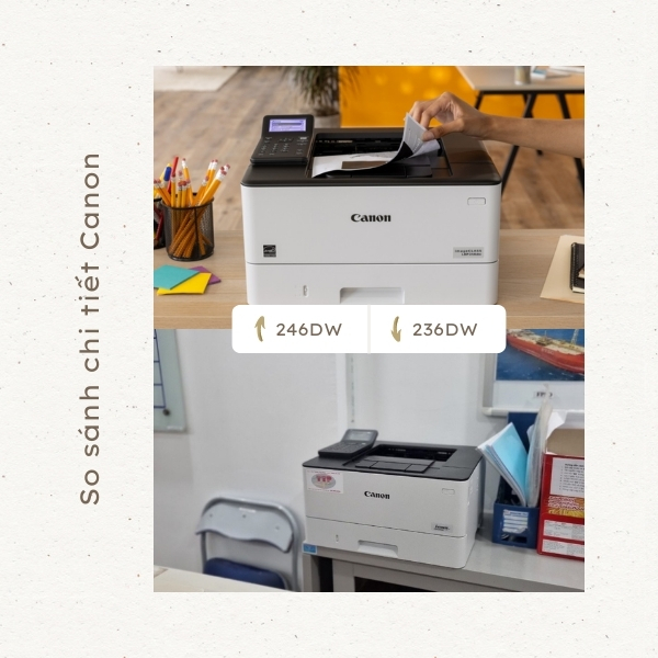 So sánh chi tiết Canon LBP246Dw và LBP236Dw